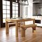 Flash Furniture Rectangle 38 in W, 60 in L, 30 in H, Pine Wood, Pinus Glabra, Light Natural XA-F-60X38-LN-GG - alternate 1